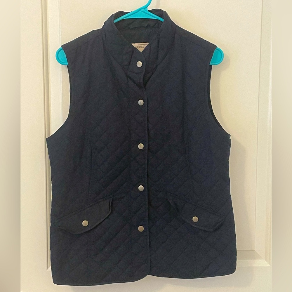 Bass Navy Quilted Vest
